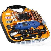 Abbas Ali Die Grinder Tool Kit with Multi Pro Keyless Chuck And Flex Shaft 211pcs Accessories, 130W Variable Speed