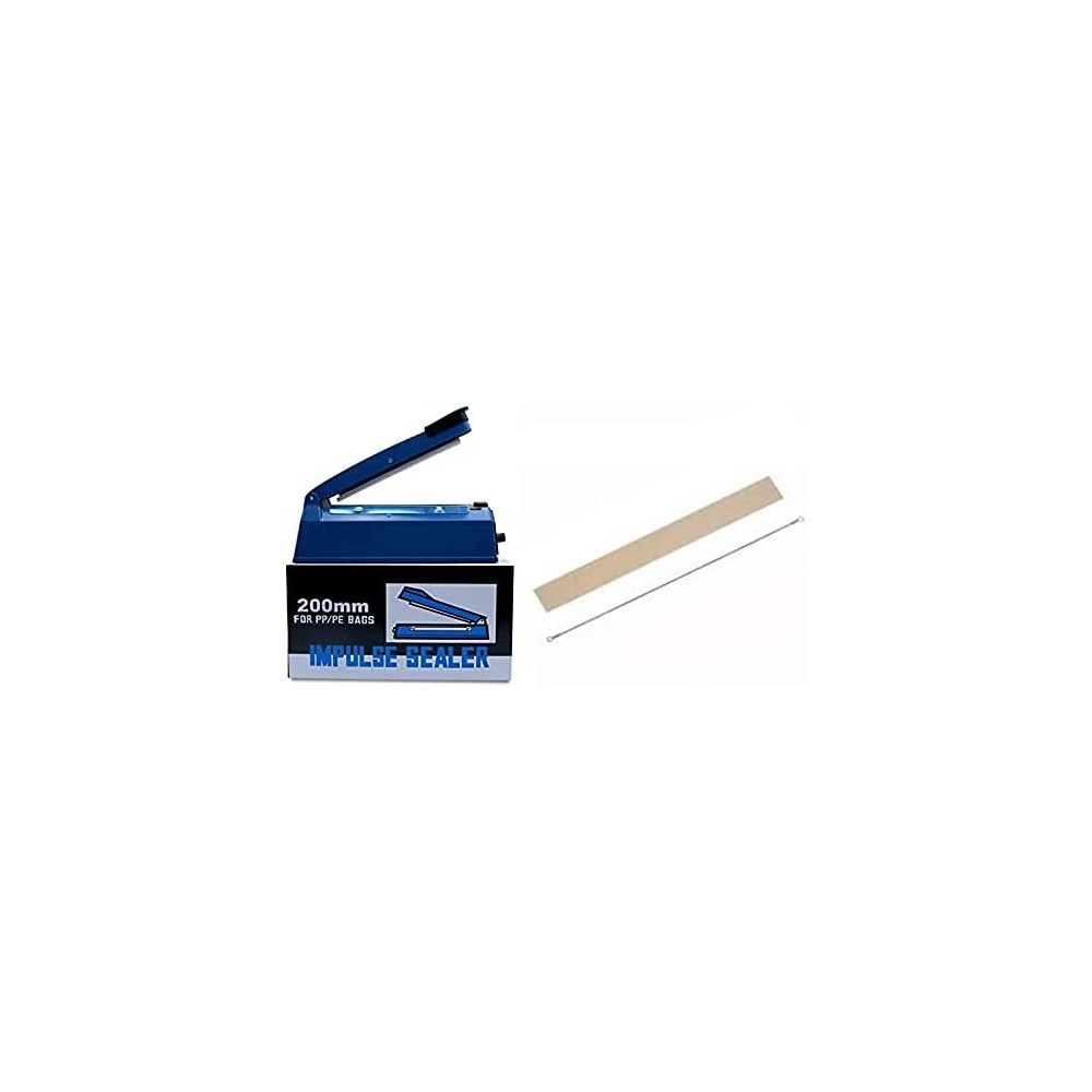 Abbas Ali Impulse Sealer Machine, Blue, 200 mm with Extra Strip