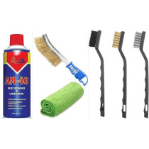 Abbas Ali Lubricant Spray, Wire Brush Set, Pack Of 3pcs, and Cleaning Towels, Rust Remover with Microfiber Cleaning Cloth