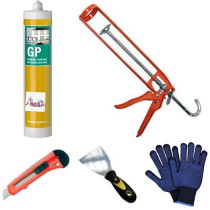 Abbas Ali GP Silicone Sealant, Anti Fungal/Bacterial, for Glass, Metal, Ceramics, White