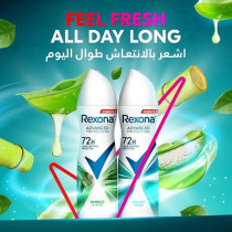 Rexona Women Antiperspirant Deodorant Spray, 72 Hour Sweat And Odor Protection, Bamboo And Aloe, With Motion Sense Technology, 150ml