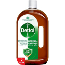 Dettol Antiseptic Antibacterial Disinfectant Liquid for Effective Germ Protection And Personal Hygiene, Used in Floor Cleaning, Bathing and Laundry, 2Liter