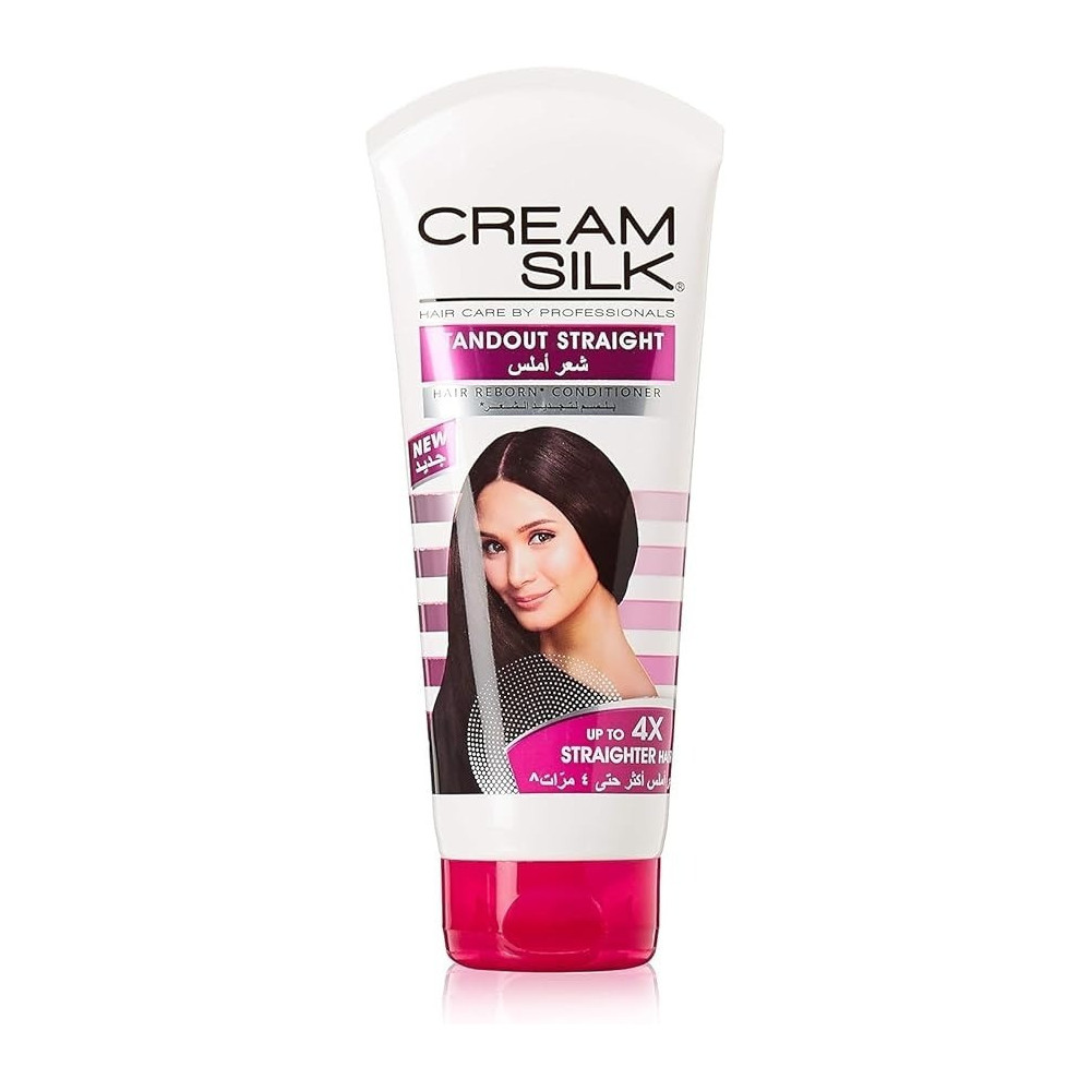 Cream Silk Hair Reborn Conditioner, For Unruly, Frizzy Hair, Standout Straight, For up to 4x Straighter Hair, 180ml