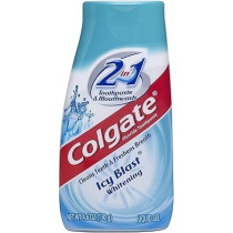 Colgate 2n1 Icy Blast Tp Colgate Icy Blast Whitening Liquid Gel 2-In-1 Toothpaste And Mouthwash language US, Value Colgate 2n1 Icy Blast Tp Size 4.6z Colgate, Pack of 4