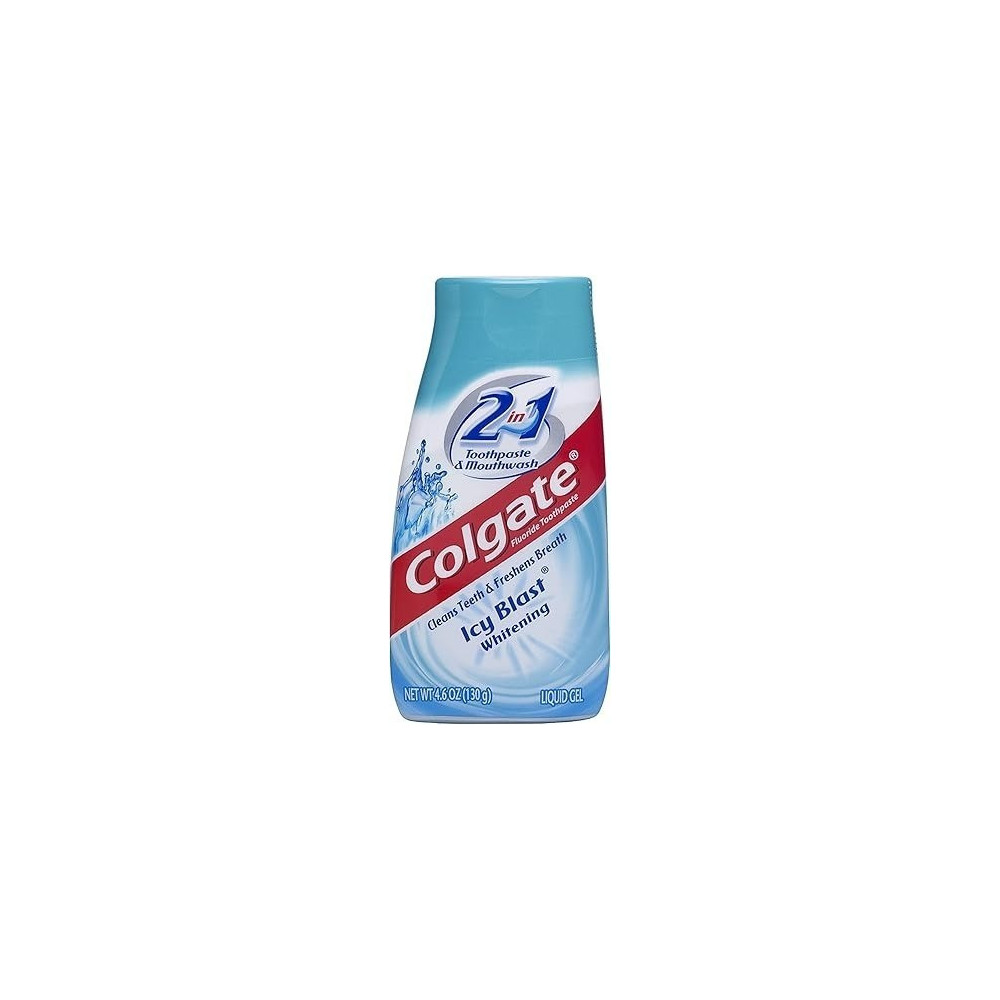 Colgate 2n1 Icy Blast Tp Colgate Icy Blast Whitening Liquid Gel 2-In-1 Toothpaste And Mouthwash language US, Value Colgate 2n1 Icy Blast Tp Size 4.6z Colgate, Pack of 4