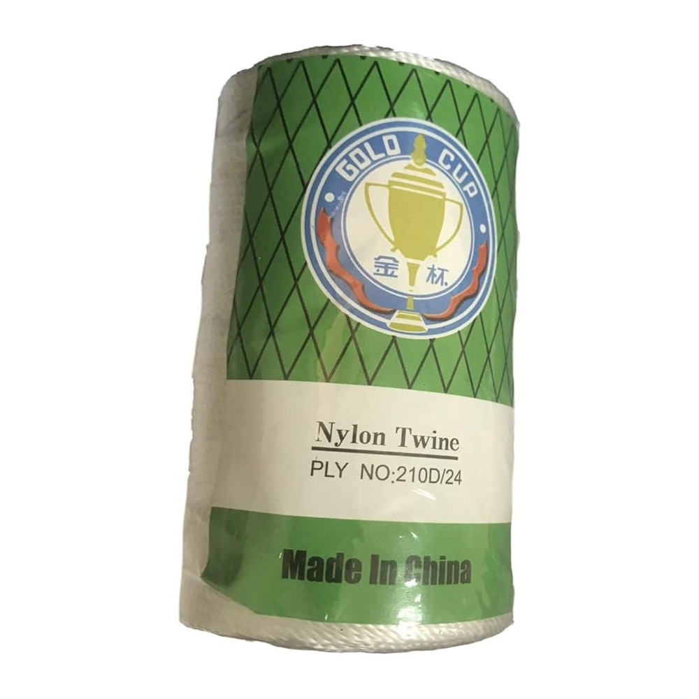 Gold Cup White Nylon Twine, 200g Spool for Versatile Use