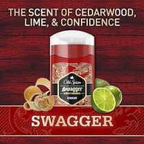 Old Spice Aluminum Free Deodorant For Men Swagger Lime And Cedarwood Scent Red Collection 3 Oz (Pack of 3)