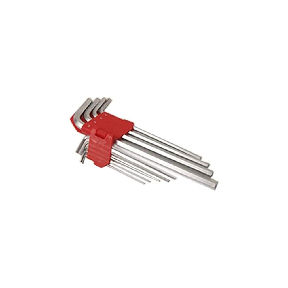 Abbas Ali 9pc Extra Long Hex Allen Key Wrench Set, Sizes 1.5 10.0mm
