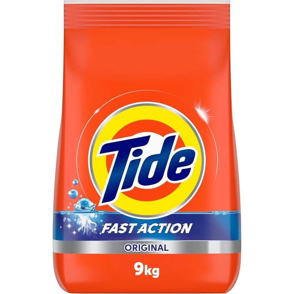 Tide Fast Action Laundry Detergent Powder, 9 KG