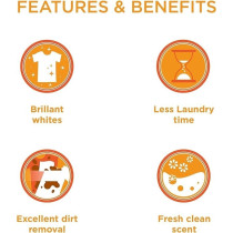 Tide Powder Laundry Detergent, Original Scent, 2 x 6 kg