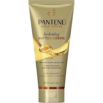 Pantene Gold Series, Butter Cream Hair Treatment, Sulfate Free, With Argan Oil, Intense Hydrating, Pro-V, for Natural And Curly Textured Hair, 193g