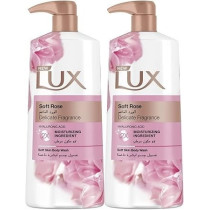 LUX Moisturising Body Wash Soft Rose For All Skin Types, 700ml, Pack of 2