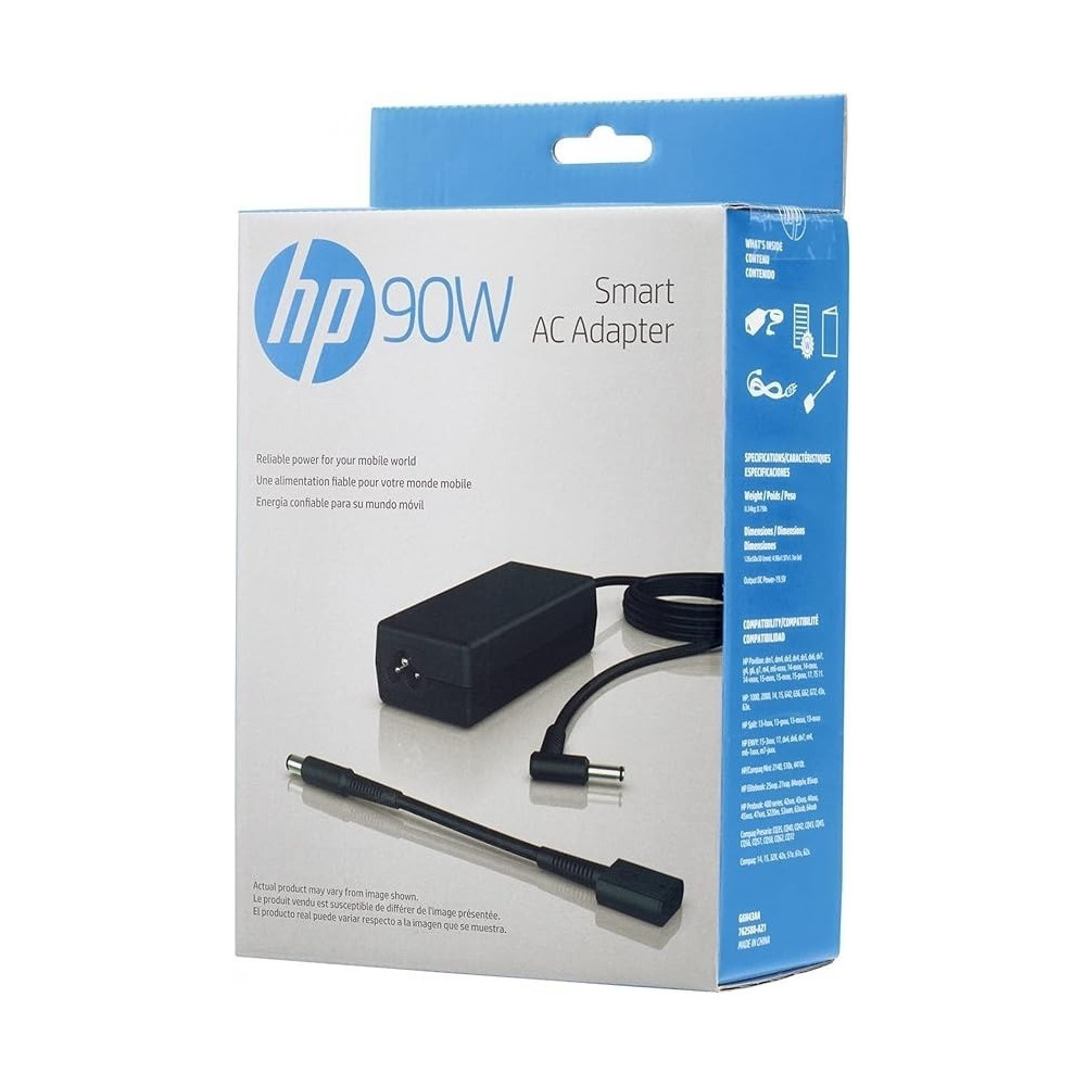 HP W5D55AA Ready To Go Easy Carry Adapter Display Your Pc Content Anywhere 90W Smart Power Ac Adapter/Inverter, Black