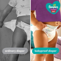 Pampers Cruisers 360 Diapers Pull-On Disposable Baby Diapers, Gap-Free Fit, Size 7, 44 Count