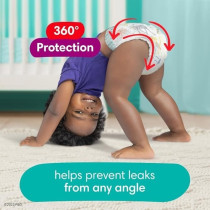 Pampers Cruisers 360 Diapers Pull-On Disposable Baby Diapers, Gap-Free Fit, Size 7, 44 Count