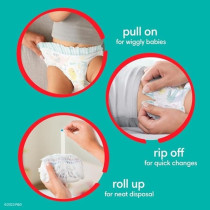 Pampers Cruisers 360 Diapers Pull-On Disposable Baby Diapers, Gap-Free Fit, Size 7, 44 Count