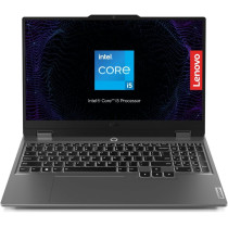 Lenovo LOQ 15IAX9 Gaming Laptop, 15.6"FHD 100% sRGB 144Hz Display, Intel i5-12450HX, 24GB RAM, 512GB SSD, NVIDIA RTX 3050 6GB, Backlit Eng-Arb, Win11, Luna Grey 83GS0095AX, 1 Year Warranty