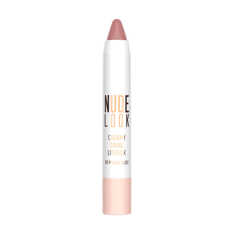 Golden Rose Nude Look Creamy Shine Lipstick No 03 Peachy Nude