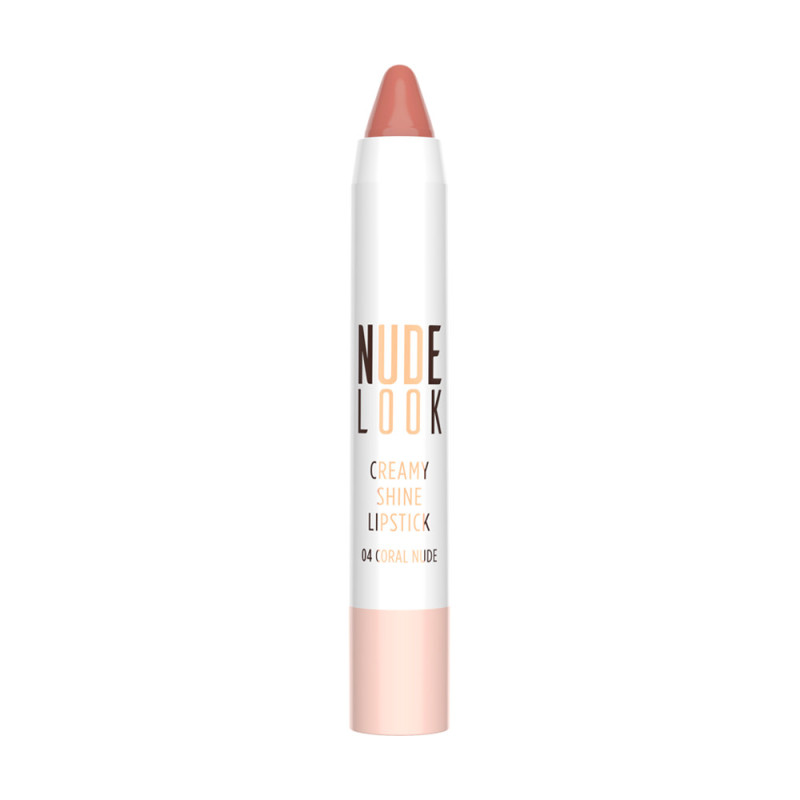 Golden Rose Nude Look Creamy Shine Lipstick No 04 Coral Nude