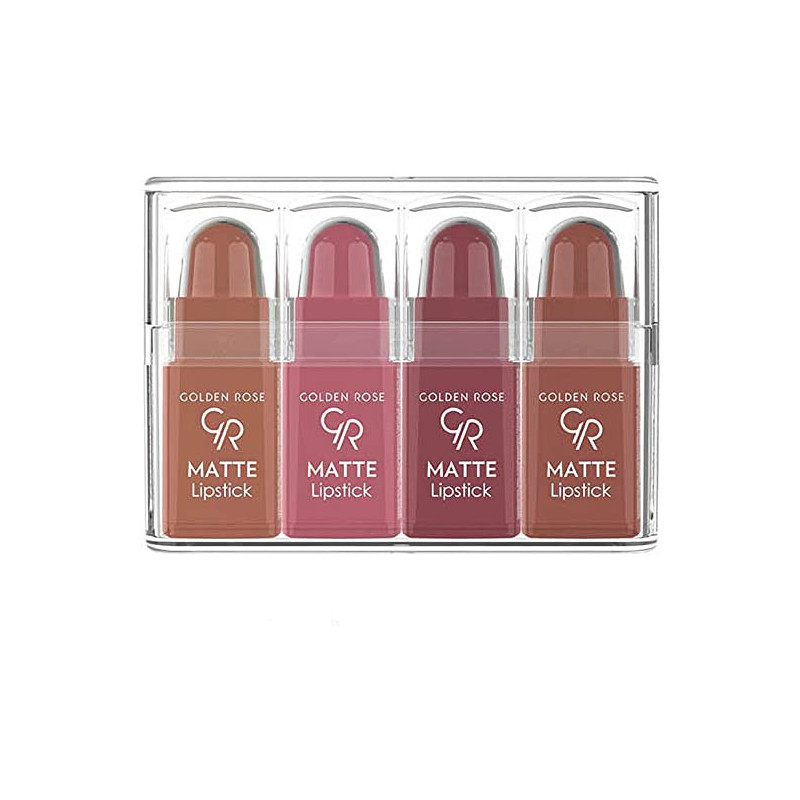Golden Rose Matte Lipstick 4 Pcs Set Mix 1 Nude Collection