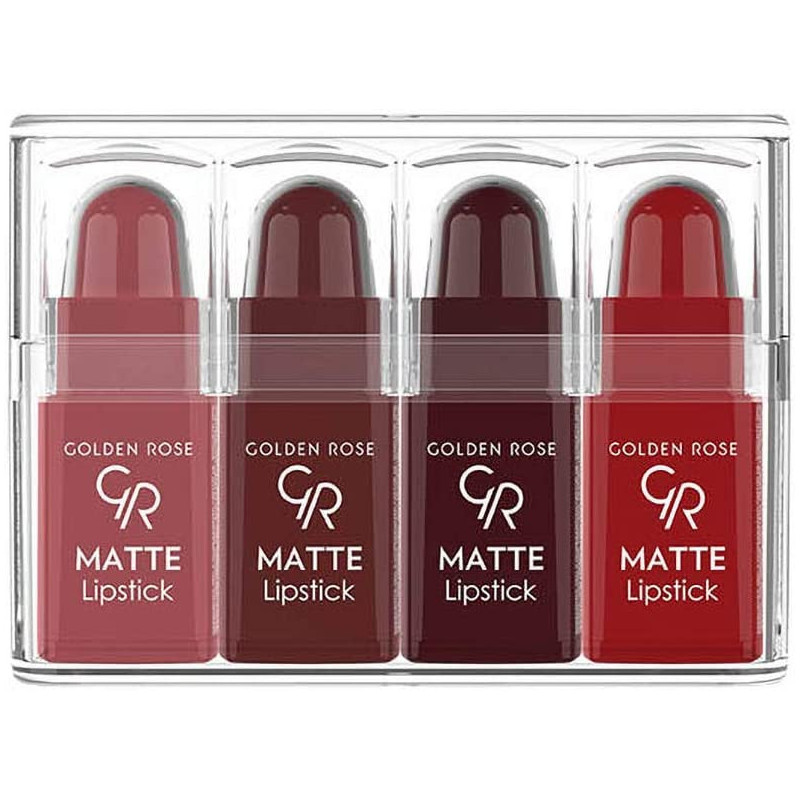 Golden Rose Matte Lipstick 4 Pcs Set Mix 3 Mix Collection