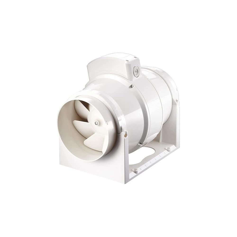 Abbas Ali Circular Inline Exhaust Fan, Low Noise Duct Fan for Bathroom And Kitchen Ventilation, 4 Inch, 100mm