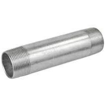 Abbas Ali GI Long Nipple Threaded Ends, 1 Inch x 8 Inch, Model GI198 211A