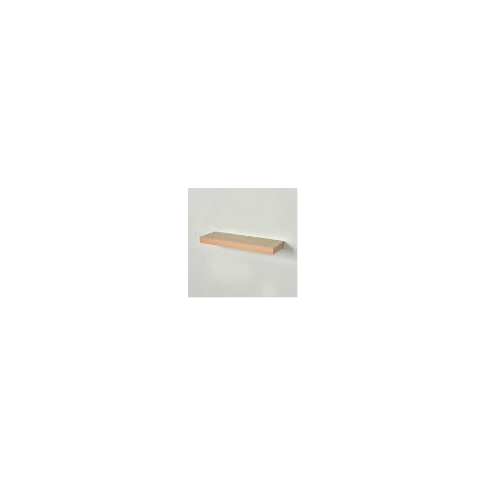 Abbas Ali PVC Floating Shelf, 3.8mm Thickness, 23.5cm Depth, 60cm Length, Natural PVC, Color May Vary