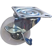 Generic Caster Wheel Set with Brake, 4PCS, Heavy Duty Flat Caster Wheels for Furniture and Equipment