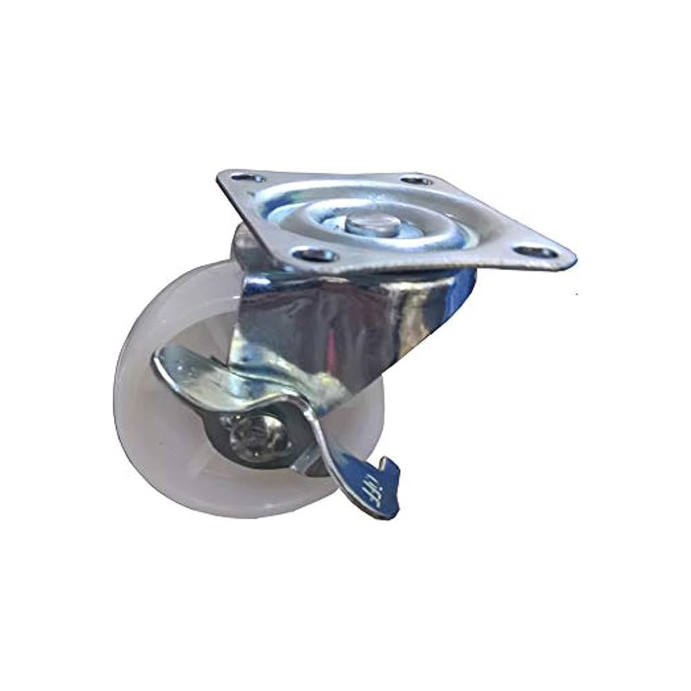 Generic Caster Wheel Set with Brake, 4PCS, Heavy Duty Flat Caster Wheels for Furniture and Equipment
