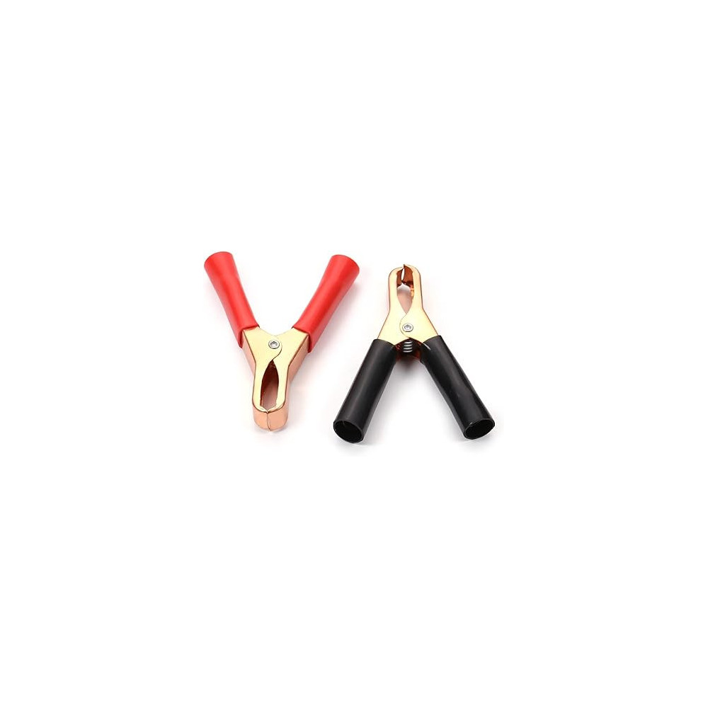 Abbasali Test Clamp Red Black Connecting Battery Alligator Clip Clamp, 50 Amp