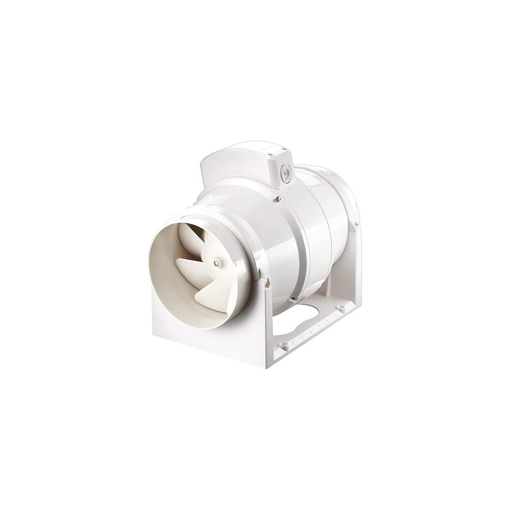 Abbasali Circular Inline Exhaust Fan Low Noise Duct Fan For Bathroom Kitchen Ventilation (4 Inch (100Mm))