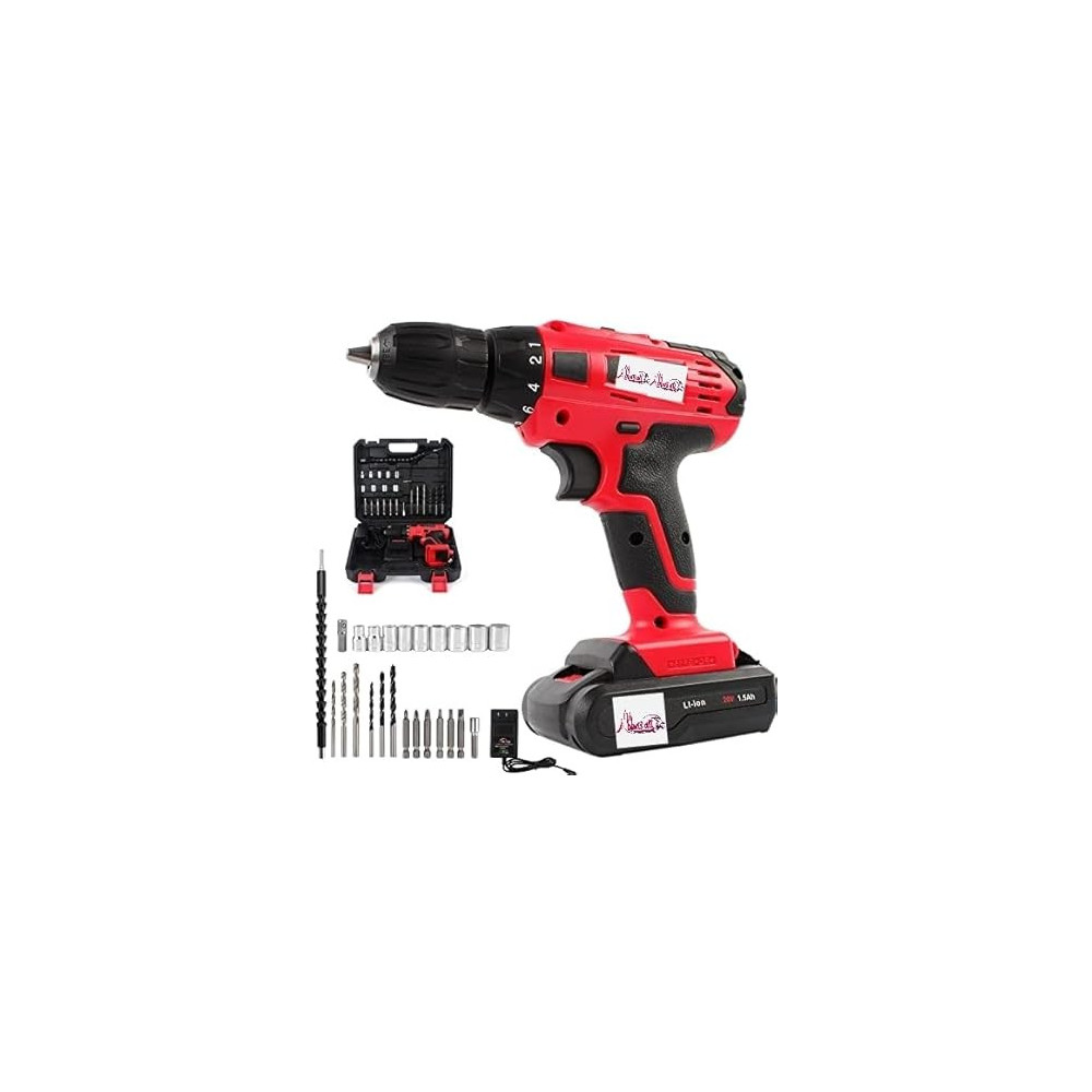 Abbasali Electric Cordless Drill Used For Multipurpose Drilling & Used As A Tighter (21V)
