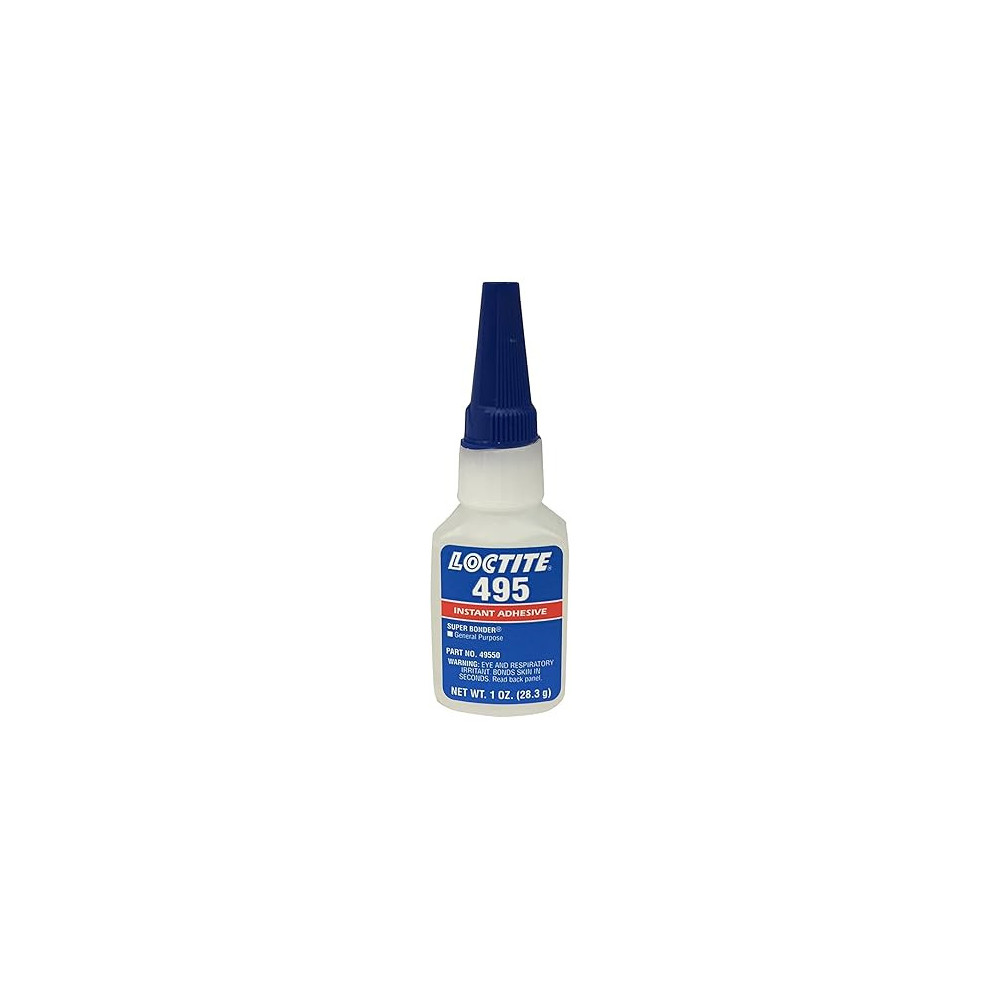 Loctite 495 Super Bonder 442-49550 1Oz Instant Adhesive, Clear Color
