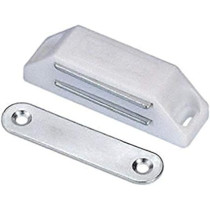 Njm Pvc White Magnetic Catcher, 10 Pieces With Screws