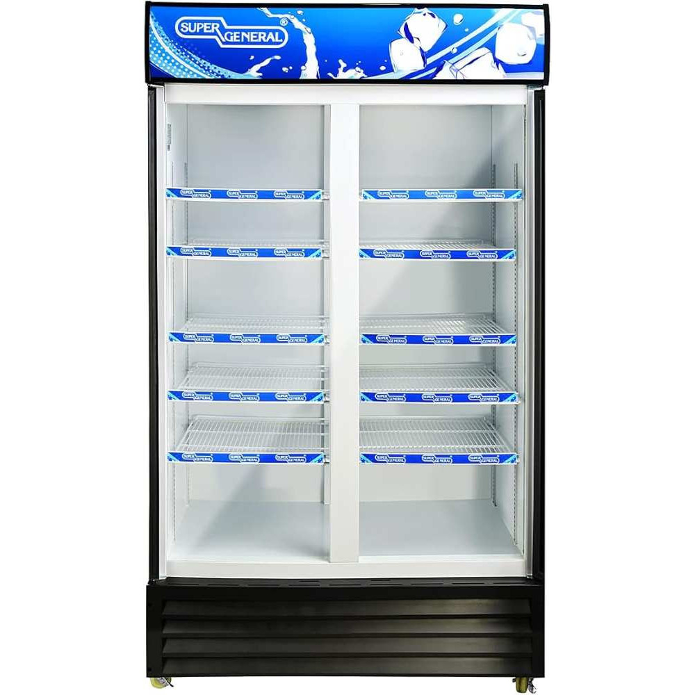 Super General 1200 Liters Double Layered Glass French Door Chiller, SGSC1218IF, Min 1 Year Manufacturer Warranty