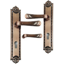 Abbas Ali Wooden Door Handle and Lock Set for Entrance and Interior Doors, Model M06 F106