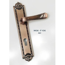 Abbas Ali Wooden Door Handle and Lock Set for Entrance and Interior Doors, Model M06 F106
