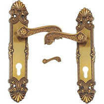 Abbas Ali Premium Wooden Door Handle and Lock for Entrance and Interior Doors, Model M18 957
