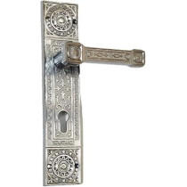 Abbas Ali Wooden Door Handle and Lock for Entrance and Interior Doors, Model M23 K13