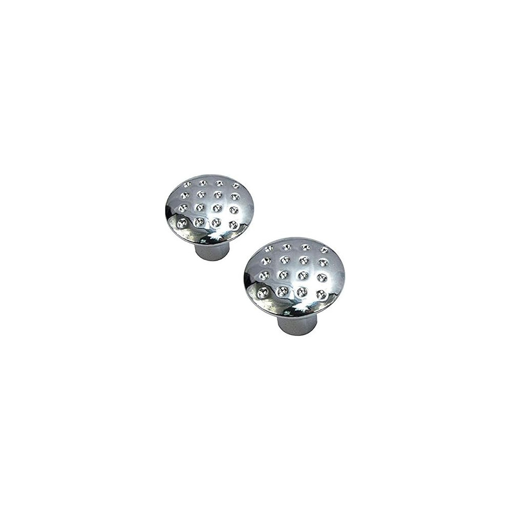Abbas Ali Metal Cabinet Pull Knob Dotted with Fittings, Set of 2 Pieces