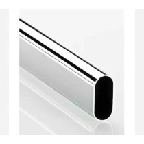 Abbas Ali 95 cm Wardrobe Bar Clothes Rod Closet and Cupboard Organizer Chromed Steel with Fittings, Pack of 3