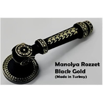 Abbas Ali Wooden Door Handle and Lock for Entrance and Interior Doors, Model Manolya