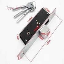 Abbas Ali Modern Door Lockbody 85x45 with Complete Cylinder