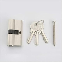 Abbas Ali Sliding Lock Stainless Steel Door Cylinder Lock 90mm, Silver