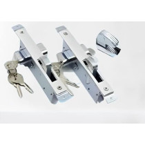 Abbas Ali Premium Sliding Door Hook Lock with 3 Cross Shaped Star Key, Dead Bolt Locks for Aluminum Framed Glass Doors