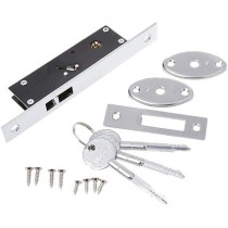 Abbas Ali Premium Sliding Door Hook Lock with 3 Cross Shaped Star Key, Dead Bolt Locks for Aluminum Framed Glass Doors