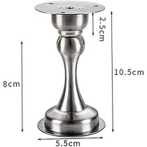 Generic Door Stopper Bumper Magnetic Stainless Steel Holder Doorstop for PVC, Metal, Wood, Tile, Plastic, and Aluminum Sash, Silver