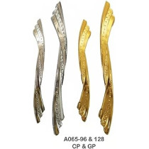 Abbas Ali Modern Furniture and Cabinet Door Handle Set of 2 Pieces, Model A065, Gold