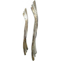 Abbas Ali Modern Furniture and Cabinet Door Handle Set of 2 Pieces, Model A065, Gold